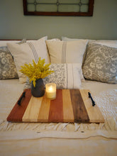 Load image into Gallery viewer, OAK WALNUT MAHOGANY MAPLE SERVING TRAY
