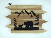 Load image into Gallery viewer, LAZY BEAR CABIN REDWOOD SIGNS