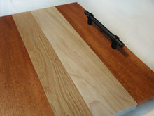 Load image into Gallery viewer, OAK WALNUT MAHOGANY MAPLE SERVING TRAY