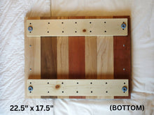 Load image into Gallery viewer, OAK WALNUT MAHOGANY MAPLE SERVING TRAY