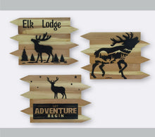 Load image into Gallery viewer, ELK LODGE REDWOOD SIGNS