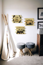 Load image into Gallery viewer, LAZY BEAR CABIN REDWOOD SIGNS