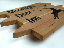 Load image into Gallery viewer, LAZY BEAR CABIN REDWOOD SIGNS