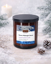 Load image into Gallery viewer, SWEET MIDNIGHT SNOW SOY BLEND CANDLE