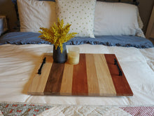 Load image into Gallery viewer, OAK WALNUT MAHOGANY MAPLE SERVING TRAY