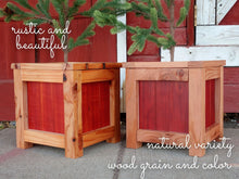 Load image into Gallery viewer, RUSTIC REDWOOD PLANTER