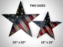 Load image into Gallery viewer, AMERICAN WOOD FLAG STAR