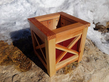 Load image into Gallery viewer, Redwood Planter top view