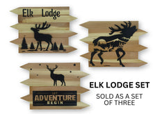 Load image into Gallery viewer, ELK LODGE REDWOOD SIGNS
