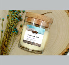 Load image into Gallery viewer, SEAGRASS &amp; SAGE SOY CANDLE
