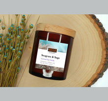 Load image into Gallery viewer, SEAGRASS &amp; SAGE SOY CANDLE
